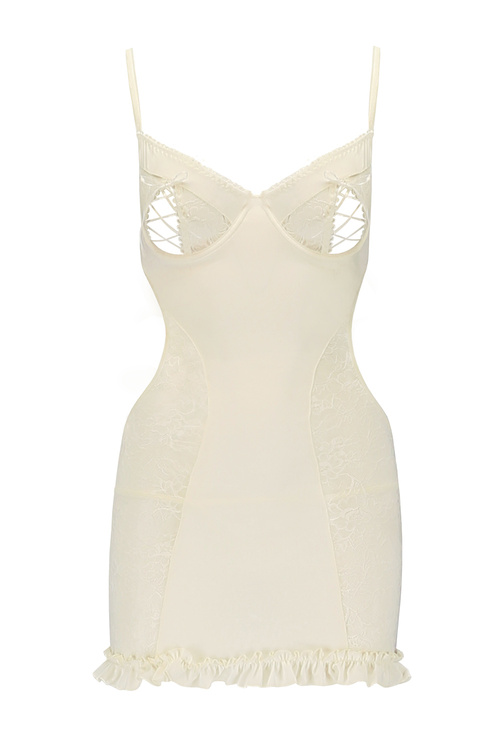 Nocna komplet koszulka + stringi Avanua Bianca chemise ecru