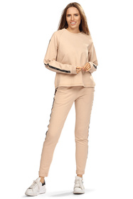 Reviver F5593 Bluza nierozpinana, beżowy