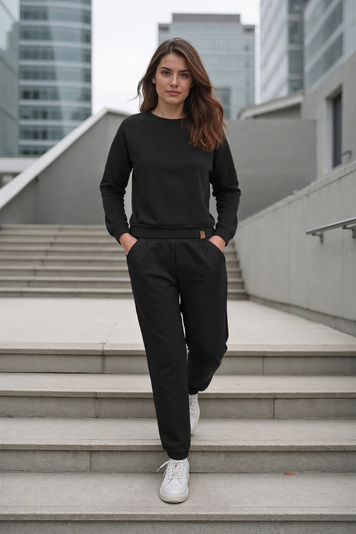 Komplet bluza+spodnie Vivisence 9204kmpl czarny