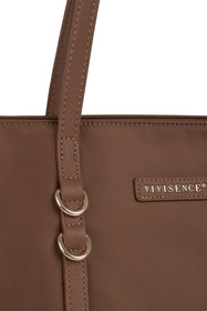 Vivisence T0023 torebka na ramię z zamkiem błyskawicznym brown