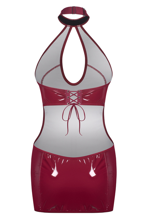 Obsessive Redya dress koszulka nocna połysk, wiązana red
