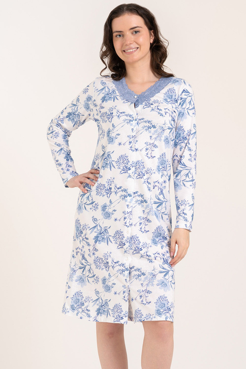 Moraj PDK3200-013 koszula nocna w kwiaty, blue