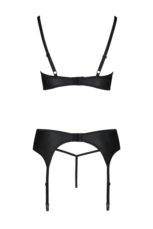 Nocna komplet biustonosz + stringi Passion Astrida set black