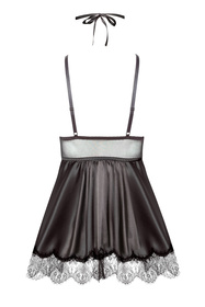 Komplet koszulka + stringi Beauty Night Eve chemise BN6535 black