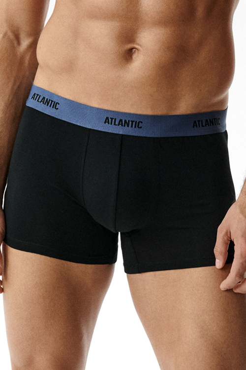 Atlantic 6SMH-004 bokserki męskie 6-pack z miękką gumą, czarny
