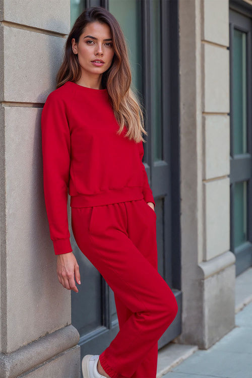 Spodnie dres Vivisence 9104 czerwony