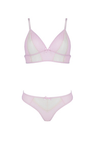 Nocna komplet biustonosz + stringi Avanua Pamela set pink 