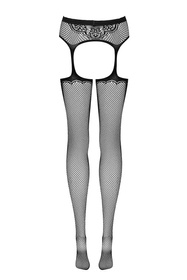 Obsessive Garter stockings S232 Wyrób pończoszniczy pończochy z pasem, czarny