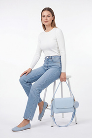 Vivisence T0024 torebka na ramię z odpinaną saszetką baby blue