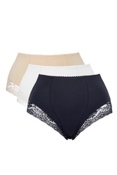 Figi modelujące Mitex Ela 3-pak czarny/biały/beż