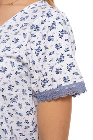 Moraj PDK2900-015 MAXI koszula nocna z dekoltem w serek patt 1-biały