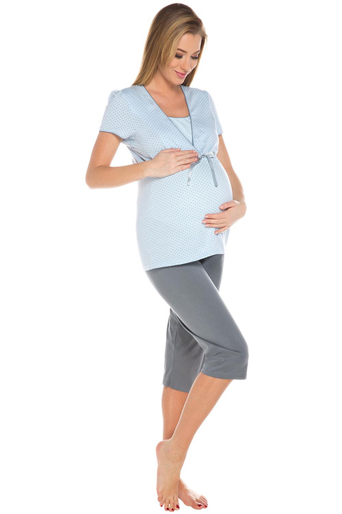 Italian Fashion Felicita kr.r. sp.3/4 Nocna piżama, niebieski