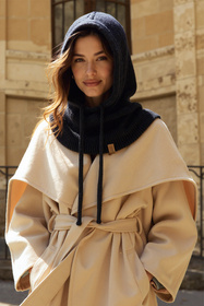 Vivisence 70111 Nakrycie głowy kaptur, czarny