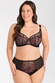 Biustonosz balkonetka Gorsenia K793 Jenny czarny  