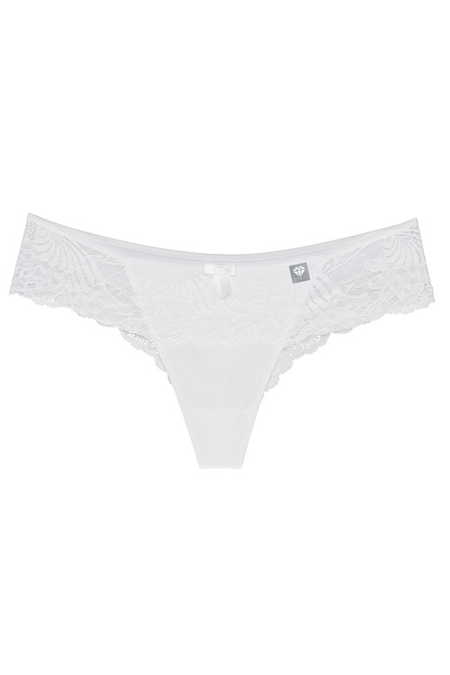 Wol-Bar Diamond 3503 Majtki szorto-stringi, biały