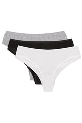 Brazyliany Vivisence 4018 3-pack czarny/biały/szary