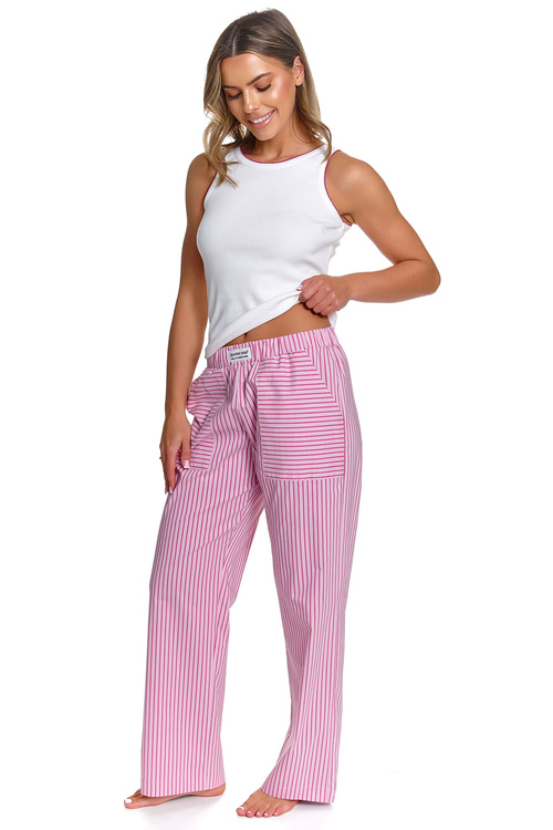 Doctor Nap PM.7426 piżama damska na ramiączkach miami pink