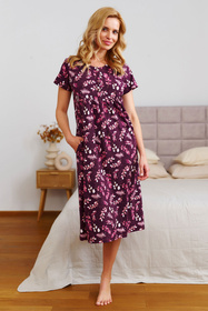 Nocna koszula Doctor Nap TM.4119 burgundy