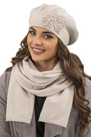 Vivisence 7007 Nakrycie głowy beret, beżowy