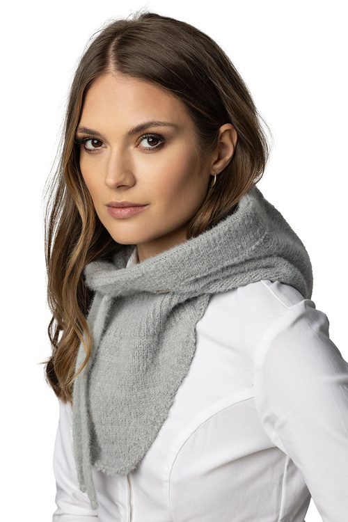 Komplet balaclava kaptur+rękawiczki Vivisence 7097Kmpl jasnoszary