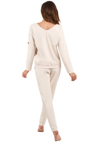 Dres homewear Italian Fashion Karina dł.r. dł.sp. beżowy 