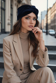 Opaska Vivisence 70109 granatowy