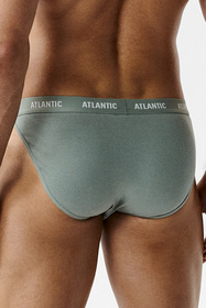 Atlantic 3MP-1576 slipy 3-pack z elastycznym pasem granat/ciemnoniebieski/khaki