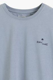 Atlantic NMP-399 piżama męska bawełna peach effect mięta/granat