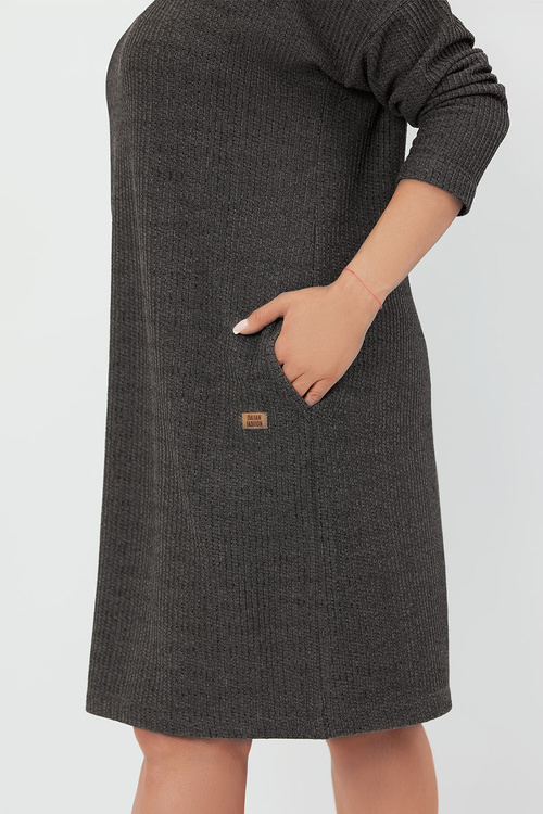 Italian Fashion Avira tunika dł.r. Sukienka homewear, c.melanż