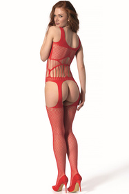 Body bodystocking Passion BS106 red