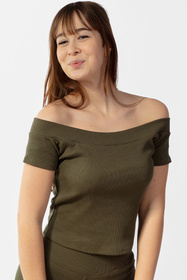 Dkaren Bayo-Kpl fuksja XS Komplet legginsy + bluzka khaki