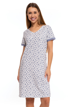 Moraj PDK2600-008 koszula nocna z dekoltem w serek patt 1-biały