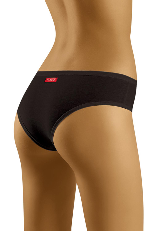 Wol-Bar Soft Sleek Majtki figi, czarny