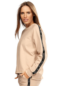 Reviver F5593 Bluza nierozpinana, beżowy