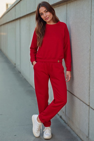 Spodnie dres Vivisence 9104 czerwony