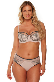 Biustonosz półusztywniany Gaia 1230 Ruby perłowo-szary