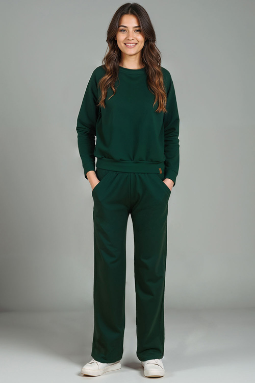 Komplet bluza+spodnie Vivisence 9205kmpl zielony