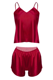 Komplet top + szorty Dkaren Karen bordo