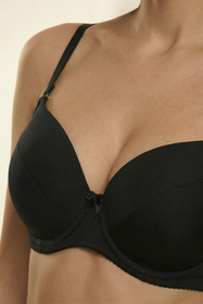 Vivisence 1089 biustonosz push-up, odpinane ramiączka czarny