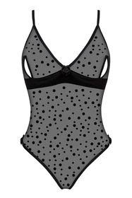 Beauty Night Amalia teddy body, koronkowe wykończenia black