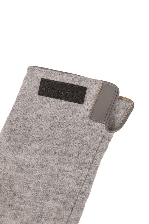 Vivisence 7214 rękawiczki dzianinowe z dłuższym mankietem, grey