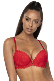 Biustonosz push-up Mat 0198/11/2 Estelle czerwony
