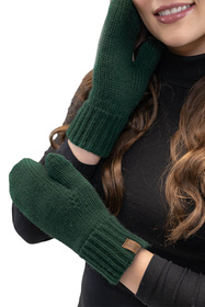 Rękawiczki dzianinowe z 1 palcem Vivisence 7015R zielony