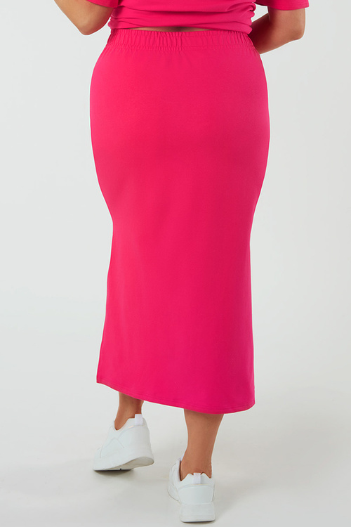 Spódnica Italian Fashion Stella maxi fuksja
