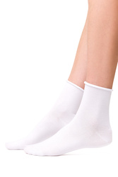 Skarpety za kostkę Steven 125 Bamboo biały