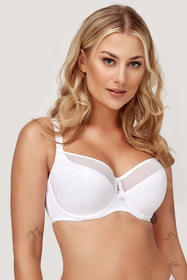 Biustonosz półusztywniany Azal Vanessa biały