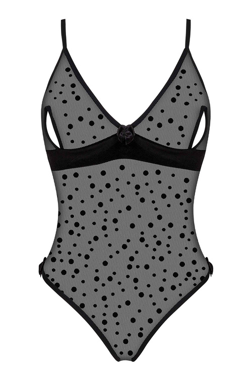 Beauty Night Amalia teddy body, koronkowe wykończenia black