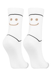 Moraj CSL250-914 skarpety za kostkę, bawełniane white