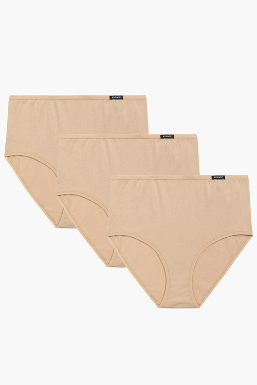 Atlantic 3BLP-604 wysokie figi 3 pack z bawełny czarny