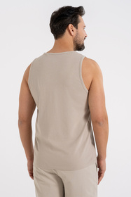 Moraj koszulka bez rękawów Regular Fit beige